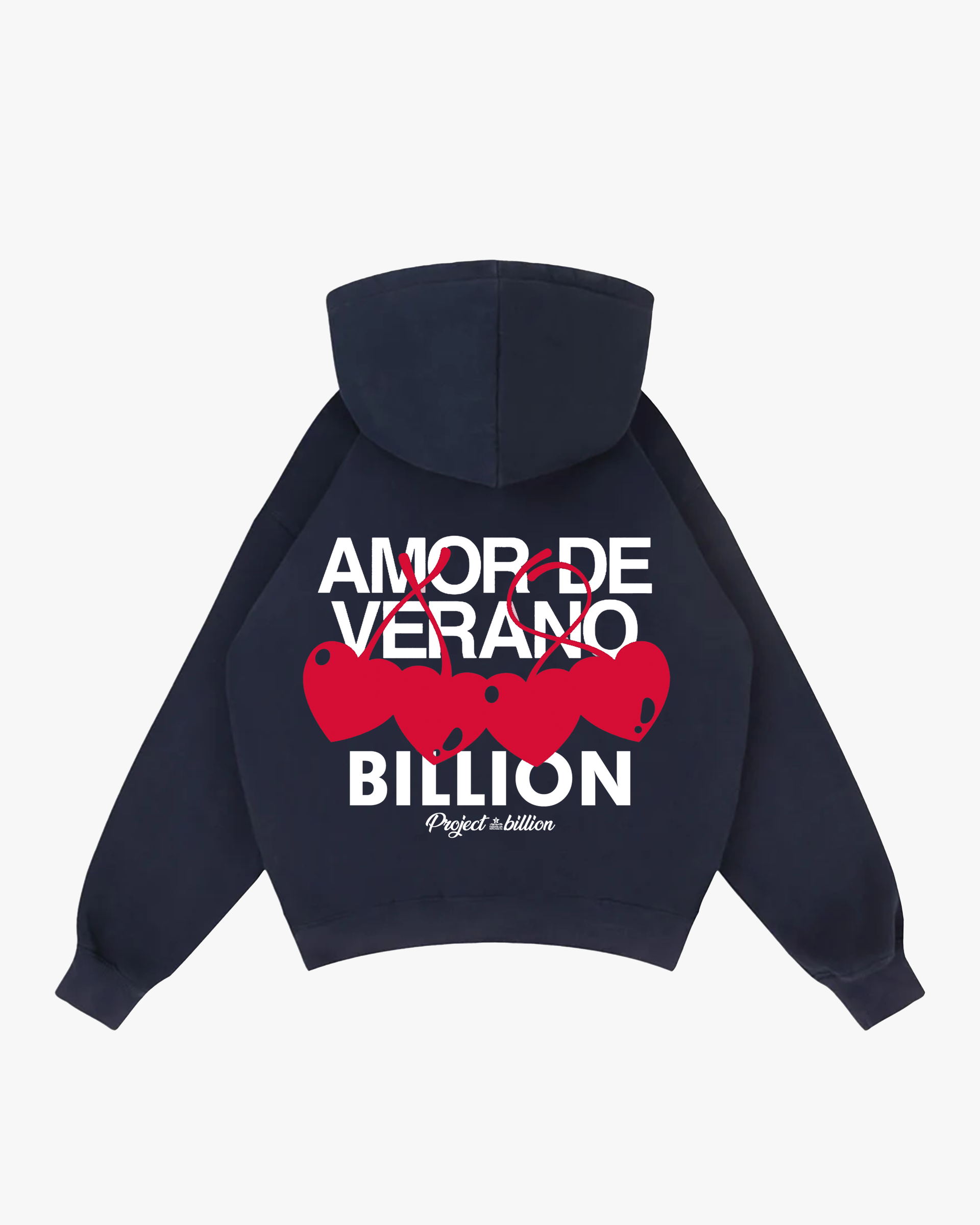 Navy Amor Hoodie - 8BILLION® | Essential Clothing & Accessories
