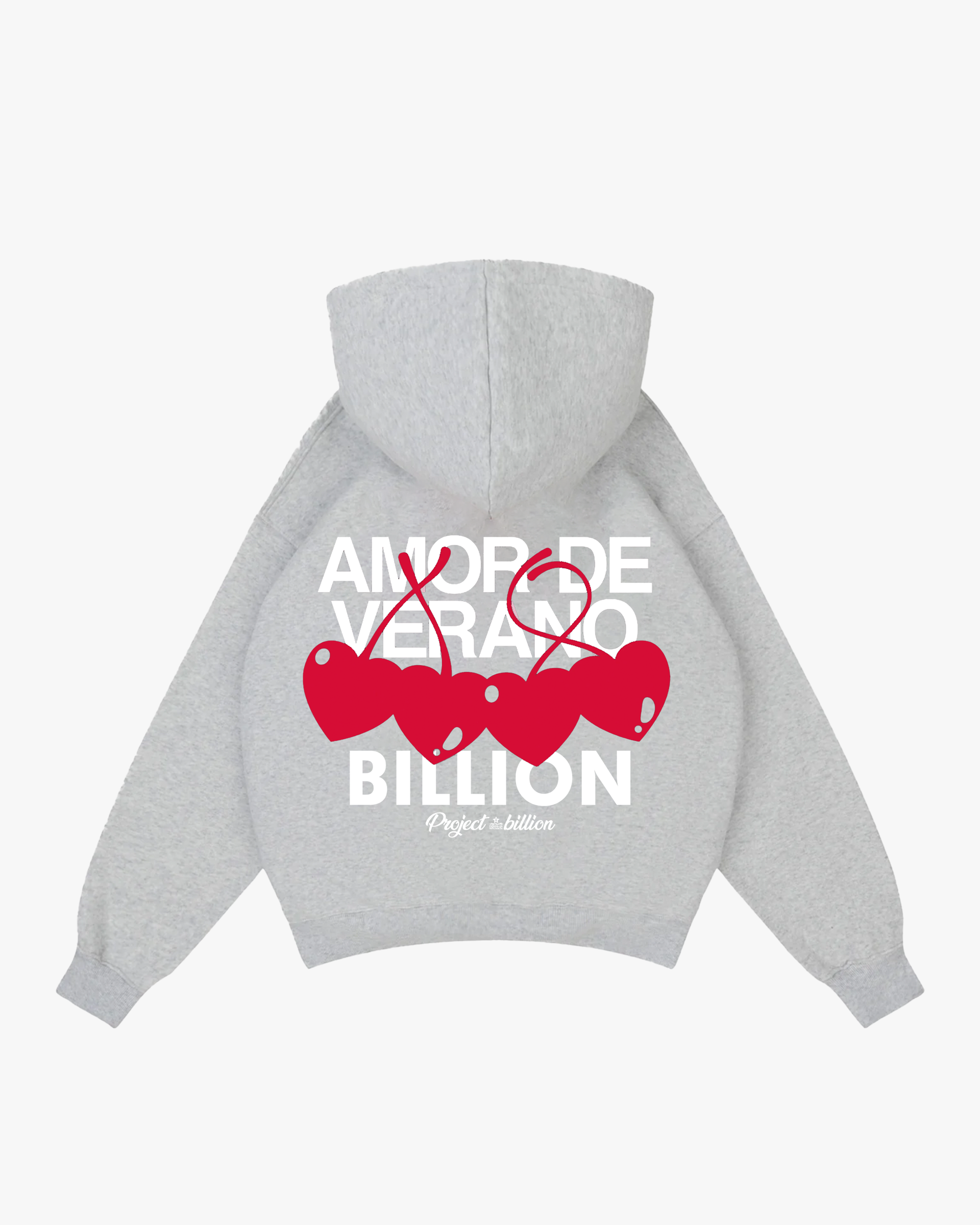 Grey Amor Hoodie - 8BILLION® | Essential Clothing & Accessories